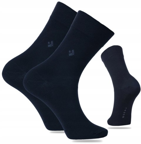 Skarpety męskie GARNITUROWE PREMIUM z bawełny merceryzowanej MORAJ - 43-45
