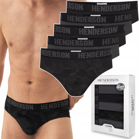 Slipy męskie 5-PAK majtki bawełniane HENDERSON 43177 SOUL - XL