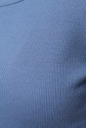 Bluzka damska prążkowana SWETEREK z bawełny z okrągłym dekoltem MORAJ - 3XL