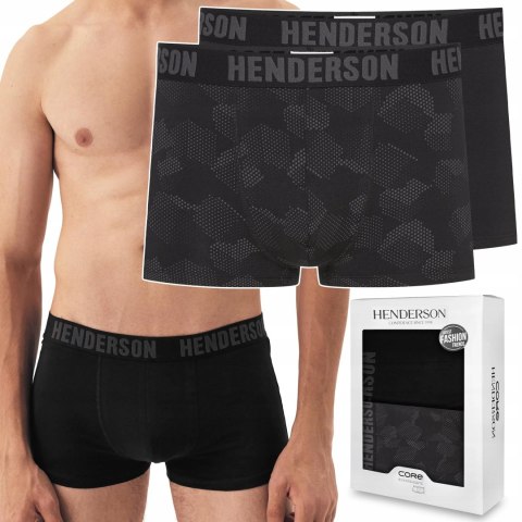 Bokserki męskie 2-PAK majtki bawełniane HENDERSON 42587 SOUL - M