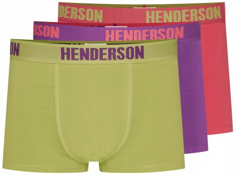 Bokserki męskie 3-PAK szorty bawełniane HENDERSON 42594 STAR - M Bokserki męskie 3-PAK szorty bawełniane HENDERSON 42594 STAR - M