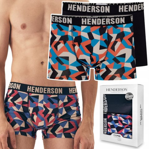 Bokserki męskie DŁUGIE 2-PAK majtki bawełniane HENDERSON 42620 SHIELD - 3XL