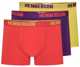 Bokserki męskie DŁUGIE 3-PAK szorty bawełniane HENDERSON 42628 STAR - 3XL