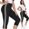 FIT Legginsy z lampasem spodenki 3/4 wysoki stan MORAJ L/XL