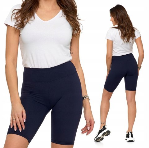 Legginsy KRYJĄCE kolarki wysoki stan szorty gładkie MORAJ - L/XL Legginsy KRYJĄCE kolarki wysoki stan szorty gładkie MORAJ - L/XL