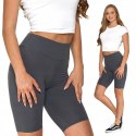 Legginsy KRYJĄCE kolarki wysoki stan szorty gładkie MORAJ - L/XL