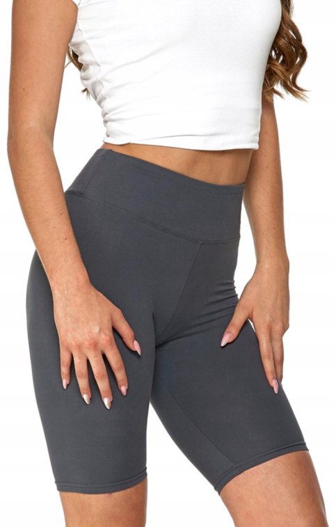 Legginsy KRYJĄCE kolarki wysoki stan szorty gładkie MORAJ - L/XL Legginsy KRYJĄCE kolarki wysoki stan szorty gładkie MORAJ - L/XL