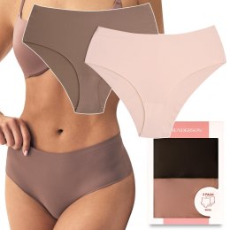 Majtki damskie z WYSOKIM STANEM 2-PAK figi HENDERSON BUMP K001 - XL