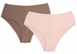 Majtki damskie z WYSOKIM STANEM 2-PAK figi HENDERSON BUMP K001 - S