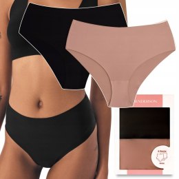 Majtki damskie z WYSOKIM STANEM 2-PAK figi HENDERSON BUMP K002 - XL