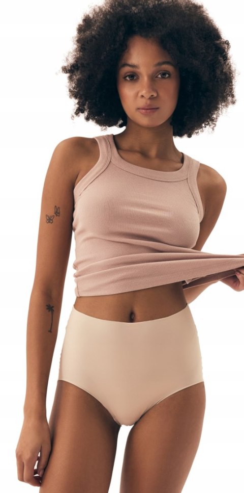 Majtki damskie z WYSOKIM STANEM 2-PAK figi midi HENDERSON BUMP K003 - XXL