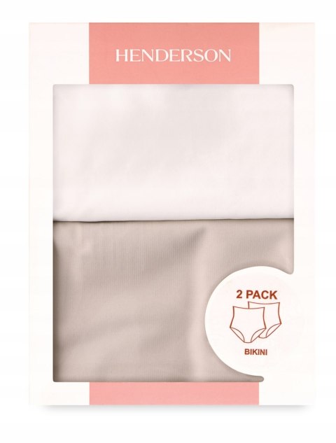 Majtki damskie z WYSOKIM STANEM 2-PAK figi midi HENDERSON BUMP K003 - S