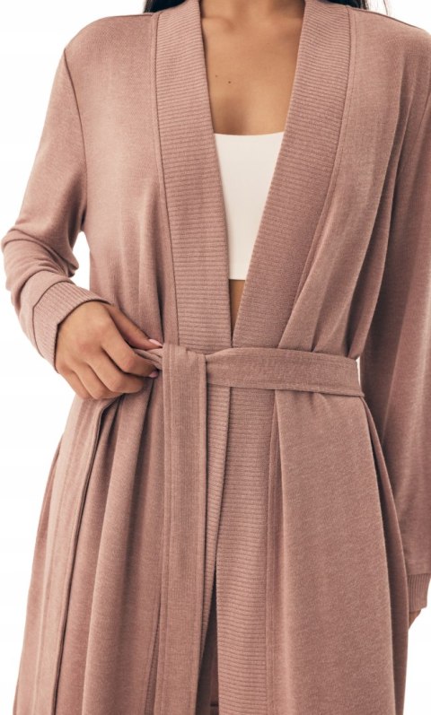 Szlafrok damski wiązany w pasie długi HENDERSON BOAR - S