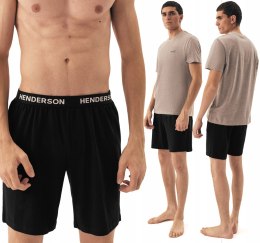Szorty DRESOWE męskie luźne SPODENKI do spania czarne HENDERSON SELECT XXL