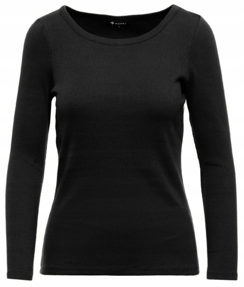 Bluzka damska prążkowana SWETEREK z bawełny z okrągłym dekoltem MORAJ - 3XL Bluzka damska prążkowana SWETEREK z bawełny z okrągłym dekoltem MORAJ - 3XL