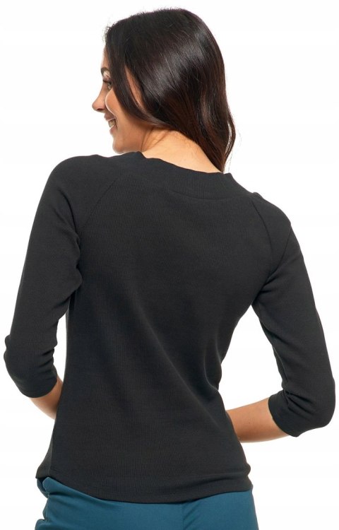 Bluzka damska prążkowana SWETEREK z dekoltem w serek z bawełny MORAJ - 3XL Bluzka damska prążkowana SWETEREK z dekoltem w serek z bawełny MORAJ - 3XL