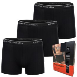 Bokserki męskie 3 PARY bawełniane sportowe PIERRE CARDIN BOXER - M