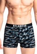 Bokserki męskie bawełniane 2 PARY długie nogawki ATLANTIC 2MH-1177 - XL