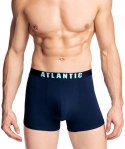 Bokserki męskie bawełniane 2 PARY długie nogawki ATLANTIC 2MH-1177 - L