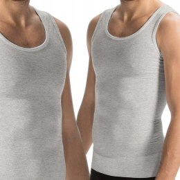 Podkoszulek na ramiączkach PODKOSZULKA MĘSKA gładka 100% BAWEŁNA - 3XL