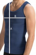 Podkoszulek na ramiączkach PODKOSZULKA MĘSKA gładka 100% BAWEŁNA - 3XL