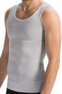 Podkoszulek na ramiączkach PODKOSZULKA MĘSKA w prążki 100% BAWEŁNA - 3XL