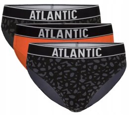 Slipy męskie BAWEŁNIANE 3 PARY dopasowane ATLANTIC 3MP-151 - XL