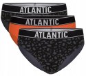 Slipy męskie BAWEŁNIANE 3 PARY dopasowane ATLANTIC 3MP-151 - L Slipy męskie BAWEŁNIANE 3 PARY dopasowane ATLANTIC 3MP-151 - L