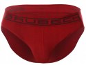 Slipy męskie bezszwowe bawełniane majtki BRUBECK BE0029M czerwony - M
