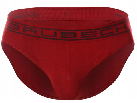 Slipy męskie bezszwowe bawełniane majtki BRUBECK BE0029M czerwony - M