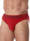 Slipy męskie bezszwowe bawełniane majtki BRUBECK BE0029M czerwony - M