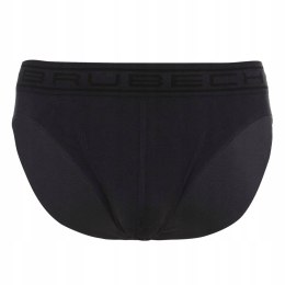 Slipy męskie bezszwowe bawełniane majtki BRUBECK BE0029M grafitowy - XL