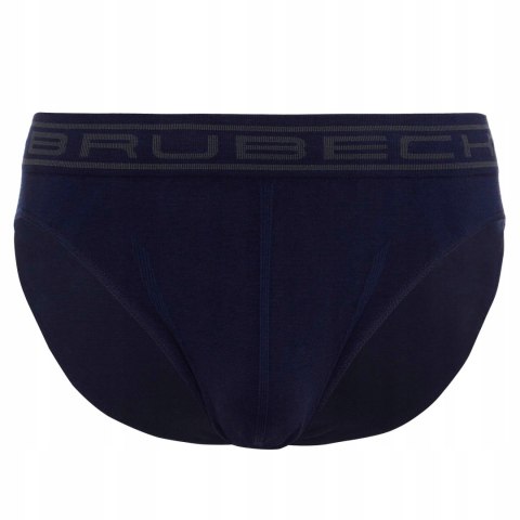 Slipy męskie bezszwowe bawełniane majtki BRUBECK BE0029M granatowy - S