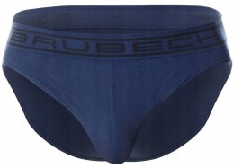 Slipy męskie bezszwowe bawełniane majtki BRUBECK BE0029M niebieski - S