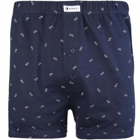 Bokserki męskie 100% BAWEŁNA luźne 3 PARY MORAJ MIX WZORÓW - XL