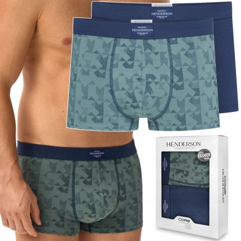 Bokserki męskie 2-PAK majtki bawełniane HENDERSON 41925 JOB - 3XL Bokserki męskie 2-PAK majtki bawełniane HENDERSON 41925 JOB - 3XL