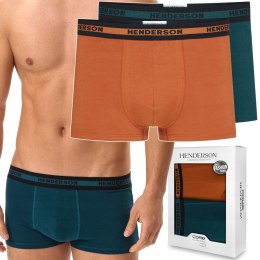 Bokserki męskie 2-PAK majtki bawełniane HENDERSON 42252 JAG - XXL