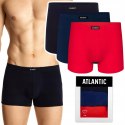 Bokserki męskie 3 PARY sport ATLANTIC 3SMH-048 - XL