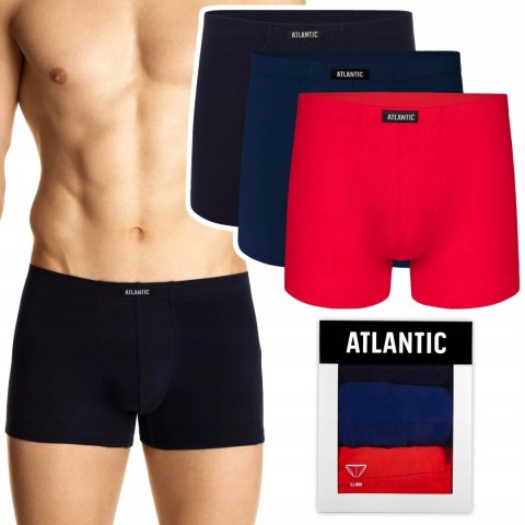 Bokserki męskie 3 PARY sport ATLANTIC 3SMH-048 - XL