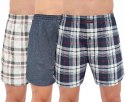 Bokserki męskie LUŹNE BAWEŁNIANE 3 WZORY CORNETTE COMFORT - XL