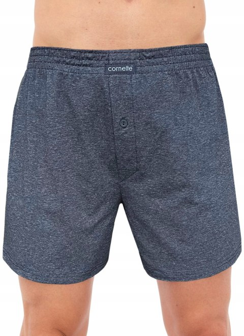 Bokserki męskie LUŹNE BAWEŁNIANE 3 WZORY CORNETTE COMFORT - M