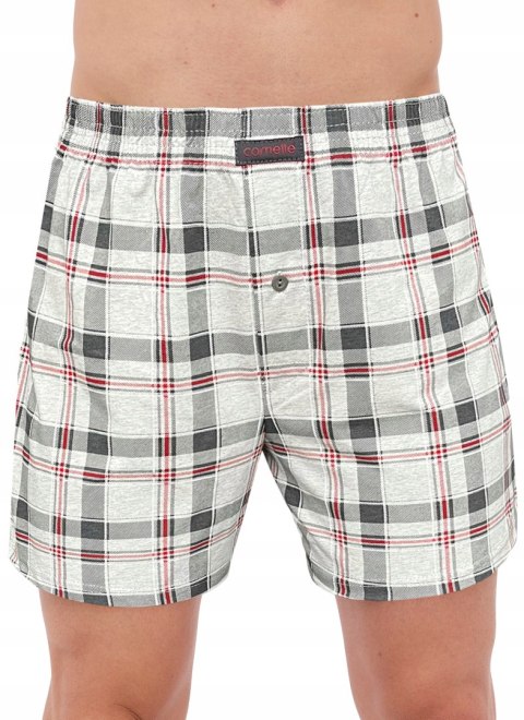 Bokserki męskie LUŹNE BAWEŁNIANE 3 WZORY CORNETTE COMFORT - M