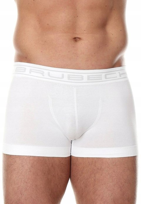 Bokserki męskie bezszwowe BRUBECK BX1005M biały - M Bokserki męskie bezszwowe BRUBECK BX1005M biały - M