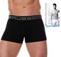 Bokserki męskie bezszwowe BRUBECK BX1005M czarny - XL Bokserki męskie bezszwowe BRUBECK BX1005M czarny - XL