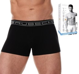 Bokserki męskie bezszwowe BRUBECK BX1005M czarny - XL