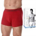 Bokserki męskie bezszwowe BRUBECK BX1005M czerwony - XL Bokserki męskie bezszwowe BRUBECK BX1005M czerwony - XL
