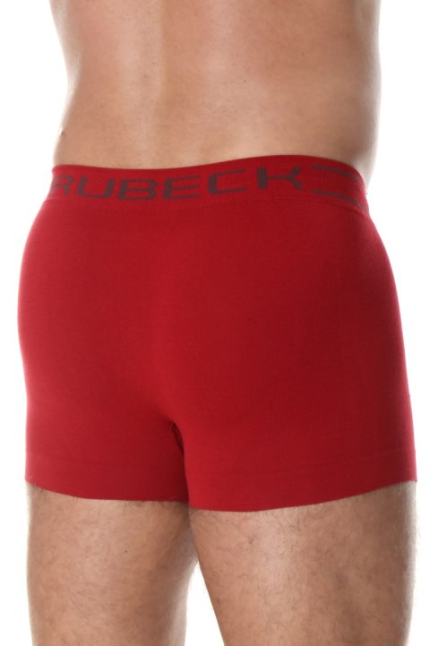 Bokserki męskie bezszwowe BRUBECK BX1005M czerwony - XL Bokserki męskie bezszwowe BRUBECK BX1005M czerwony - XL