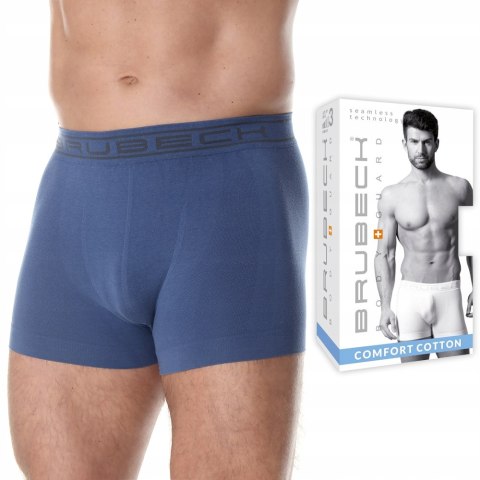 Bokserki męskie bezszwowe BRUBECK BX1005M granat - L Bokserki męskie bezszwowe BRUBECK BX1005M granat - L
