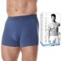 Bokserki męskie bezszwowe BRUBECK BX1005M granat - XL Bokserki męskie bezszwowe BRUBECK BX1005M granat - XL