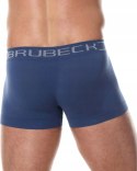 Bokserki męskie bezszwowe BRUBECK BX1005M niebieski - XL Bokserki męskie bezszwowe BRUBECK BX1005M niebieski - XL